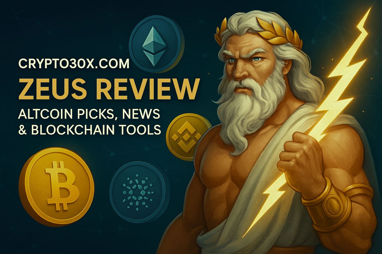 Crypto30x.com Zeus Review: Altcoin Picks, News & Blockchain Tools